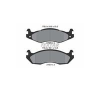 Set di pastiglie freno TEXTAR 2182001, anteriore