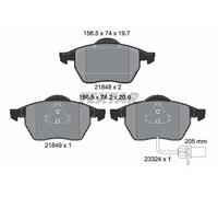 TEXTAR 2184903 Kit pastiglie freno, Freno a disco per FORD,SEAT,VW