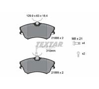 TEXTAR 2188801 Kit pastiglie freno, Freno a disco per RENAULT