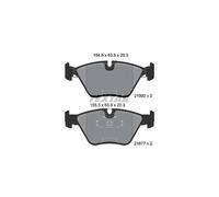 TEXTAR 21990 Pastiglie freno BMW Serie 5 (E39) BMW 5 Touring E39 ANTERIORI