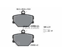 TEXTAR 2199901 Kit pastiglie freno, Freno a disco per SMART
