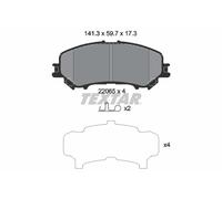 Set di pastiglie freno TEXTAR 2206503, anteriore