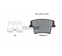 TEXTAR 2220901 Kit pastiglie freno, Freno a disco per CHRYSLER,DODGE