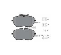TEXTAR 2221801 Pastiglie freno anteriore per 308 508 Astra C5 DS 3008 DS7