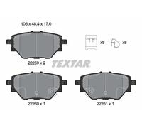 TEXTAR 2225901 Kit pastiglie freni