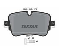 TEXTAR 2230701 Kit pastiglie freno, Freno a disco per AUDI,VW