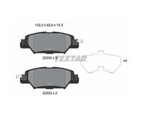 Textar 2233201 Kit Pastiglie Freno a Disco Posteriore per Mazda CX-5 Gh Ke Kf