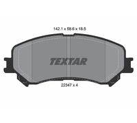 Set di pastiglie freno TEXTAR 2234701, fronte
