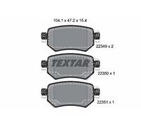 Set di pastiglie freno TEXTAR 2234901, posteriore