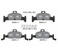 TEXTAR 2240201 Kit pastiglie freno, Freno a disco per AUDI
