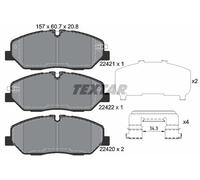 TEXTAR 2242101 Kit pastiglie freno, Freno a disco per HYUNDAI