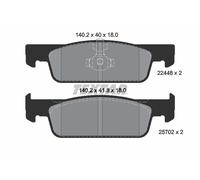 TEXTAR 2244801 Kit pastiglie freno, Freno a disco per DACIA,RENAULT