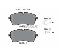 TEXTAR 2248505 Kit pastiglie freno, Freno a disco per LAND ROVER