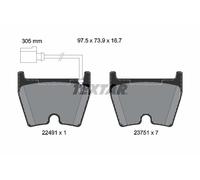 Set di pastiglie freno TEXTAR 2249101, fronte