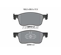 Set di pastiglie freno TEXTAR 2259301, anteriore