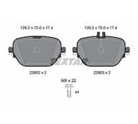 TEXTAR 2260203 Kit pastiglie freni