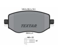 TEXTAR 2261001 Kit pastiglie freni