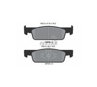 Set di pastiglie freno TEXTAR 2262601, fronte