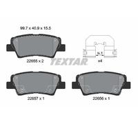 TEXTAR 2265501 Kit pastiglie freno, Freno a disco per HYUNDAI,HYUNDAI (BEIJING),