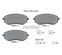 TEXTAR 2266001 Kit pastiglie freni