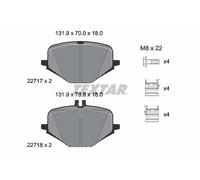 TEXTAR 2271701 Kit pastiglie freni