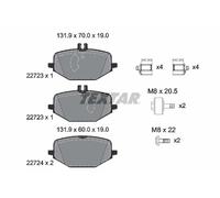 TEXTAR 2272301 Kit pastiglie freno, Freno a disco per MERCEDES-BENZ