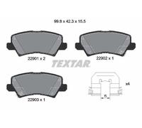 TEXTAR 2290101 Kit pastiglie freni