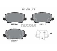 TEXTAR 2290401 Kit pastiglie freno, Freno a disco per KIA
