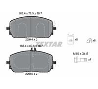 TEXTAR 2294401 Kit pastiglie freno, Freno a disco per MERCEDES-BENZ,MERCEDES-BEN