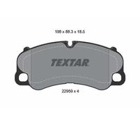 TEXTAR 2295901 Kit pastiglie freno, Freno a disco per PORSCHE