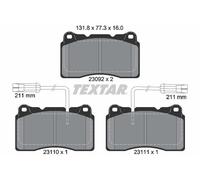 TEXTAR 2309201 Kit pastiglie freno, Freno a disco per ALFA ROMEO,LANCIA,VOLVO