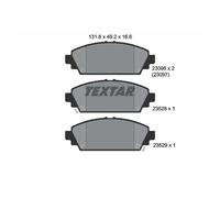 Textar 2309601 Kit Pastiglie Freno Disco Frontale per Honda Accord VI Civic VII