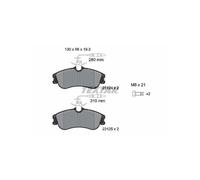 KIT PASTIGLIE FRENO ANT TEXTAR CITROEN BERLINGO BERLINGO FIRST 1.9 D 70 4X4 5...
