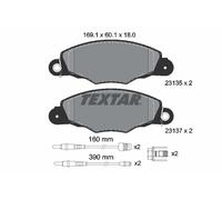 Pastiglie freno 2313503 TEXTAR per CITROËN XM Break XANTIA XANTIA Break XM
