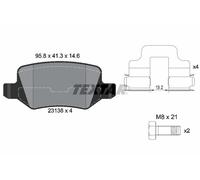 TEXTAR 2313805 Kit pastiglie freno, Freno a disco per MERCEDES-BENZ