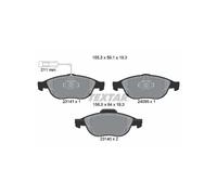 Textar 2314101 Kit Pastiglie Freno Freni a Disco Frontale per Lancia Alfa Romeo