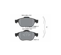 TEXTAR 2324502 Kit pastiglie freni
