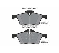 TEXTAR 2328101 Kit pastiglie freno, Freno a disco per MINI