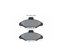TEXTAR 2330002 Pastiglie freno anteriore per Ford Escort