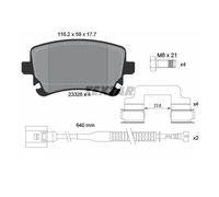 TEXTAR 2332603 Kit pastiglie freni per BENTLEY CONTINENTAL Cabriolet (3W)