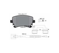 TEXTAR 2332603 Kit pastiglie freni per BENTLEY CONTINENTAL Cabriolet (3W)