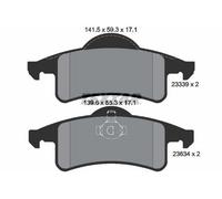 TEXTAR 2333901 Kit pastiglie freni Posteriore per JEEP CHEROKEE (XJ)