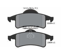 TEXTAR 2333901 Kit pastiglie freno, Freno a disco per JEEP,JEEP (BJC)