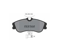 TEXTAR Kit pastiglie freni