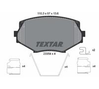 TEXTAR 2335404 Kit pastiglie freno, Freno a disco per EUNOS,MAZDA