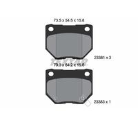 TEXTAR 2338102 Kit pastiglie freno, Freno a disco per SUBARU
