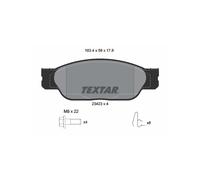 2342301 - PASTIGLIE FRENO Anteriori Textar JAGUAR s type (x200) Lincoln ls