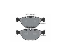 Set di pastiglie freno TEXTAR 2344801, anteriore