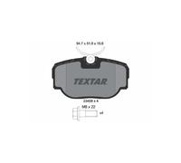 2345801 Kit pastiglie freno, Freno a disco posteriore (MARCA TEXTAR)..