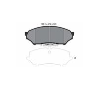 TEXTAR 2348701 Pastiglie freno anteriore per Mitsubishi PAJERO Shogun